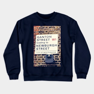 London street sign in Soho Crewneck Sweatshirt